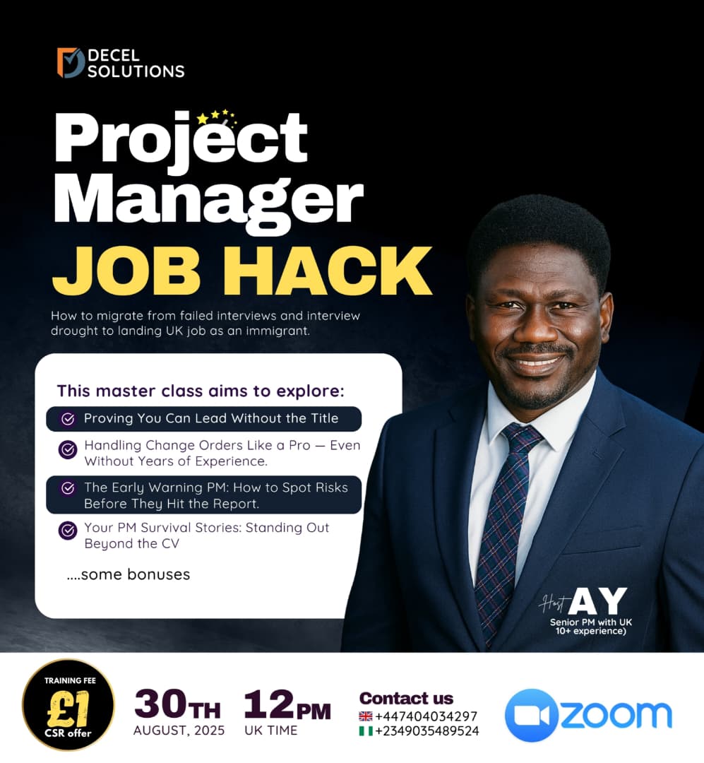 Crash course: PROJECT MANAGER JOB HACK